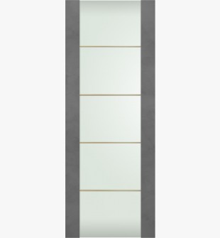 DOOR SLAB AVON 202 4H GOLD VETRO DARK URBAN 18" X 96" X 1 3/4"