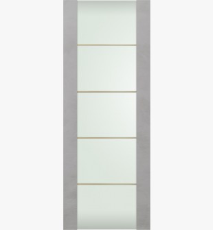 DOOR SLAB AVON 202 4H GOLD VETRO LIGHT URBAN 32" X 80" X 1 3/4"