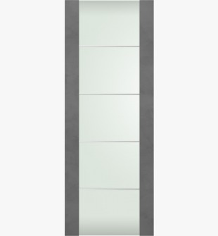 DOOR SLAB AVON 202 4H VETRO DARK URBAN 32" X 96" X 1 3/4"