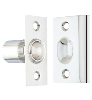 BALL & CATCH SOLID BRASS - 8802 US15 SATIN NICKEL FINISH
