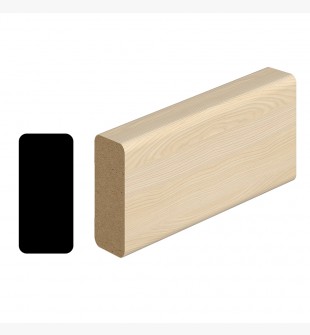 BASE MOLDING TYPE 1 X 1/2" LOIRE ASH 96"