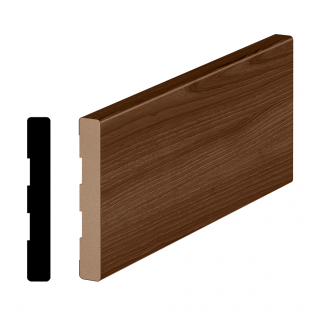BASE MOLDING TYPE 3 1/2" X 1/2" PECAN NUTWOOD 96"