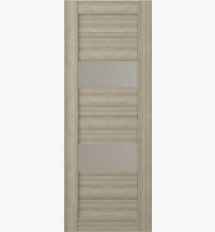 DOOR SLAB BERTA VETRO SHAMBOR 30" X 80" X 1 3/4" FROSTED GLASS