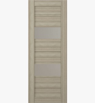 DOOR SLAB BERTA VETRO SHAMBOR 18" X 96" X 1 3/4" FROSTED GLASS