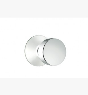 EMTEK ROUND KNOB WITH MODERN ROSETTE PRIVACY LH POLISHED CHROME (US26) 5207