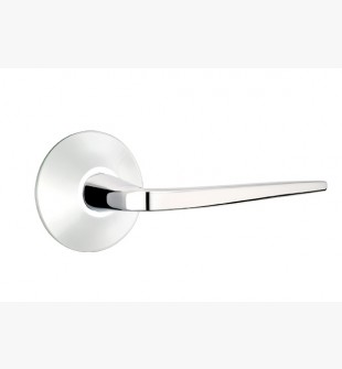 EMTEK ATHENA LEVER WITH MODERN ROSETTE PASSAGE RH POLISHED CHROME (US26) 5107