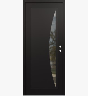 Diamond C13 36" x 80" black/black clear Glass Panel black LHI