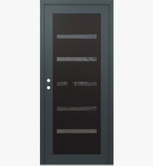 Diamond C7 36" x 80" anthracite/anthracite mirrored Glass Panel black RHI