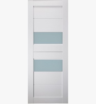 DOOR SLAB DESSA VETRO BIANCO NOBLE 30" X 80" X 1 9/16" FROSTED GLASS