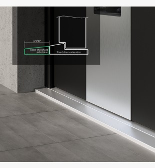 STEEL THRESHOLD EXTENSION KIT DIAMOND 4 9/16"