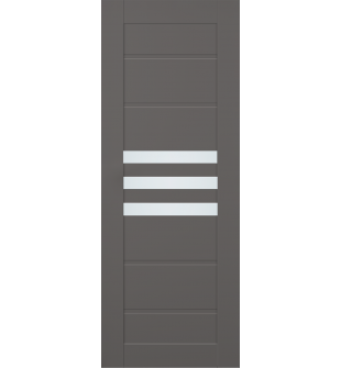 RTA DOOR SLAB DOME VETRO GRAY MATTE 32" X 80" X 1 3/4" FROSTED GLASS