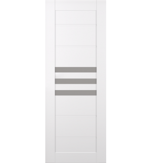 DOOR SLAB DOME VETRO SNOW WHITE 36" X 80" X 1 3/4" FROSTED GLASS