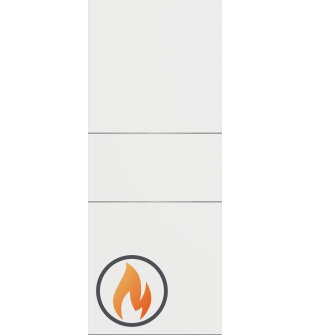 DOOR SLAB 20 MIN FIRE RATED 2H BIANCO NOBLE 28" X 80" X 1 3/4"