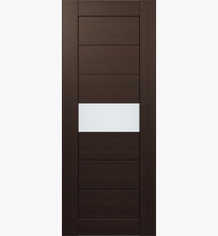 DOOR SLAB EDNA VETRO VERALINGA OAK 28" X 84" X 1 3/4" FROSTED GLASS