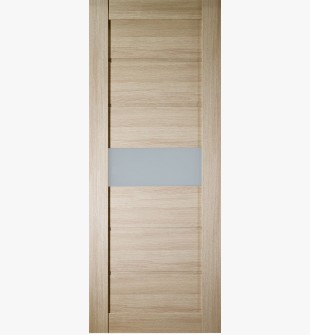 DOOR SLAB EDNA VETRO SHAMBOR 24" X 92 1/2" X 1 3/4" FROSTED GLASS