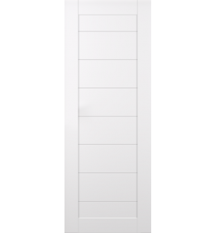 DOOR SLAB ERMI SNOW WHITE 18" X 92 1/2" X 1 3/4"