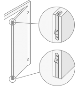 Flush bolt top bottom