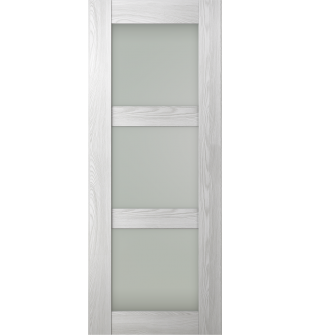 DOOR SLAB AVON 3 LITE VETRO RIBEIRA ASH 28" X 96" X 1 3/4"