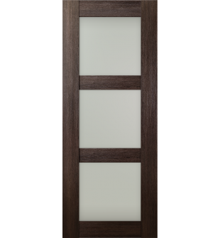 DOOR SLAB AVON 3 LITE VETRO VERALINGA OAK 18" X 96" X 1 3/4"