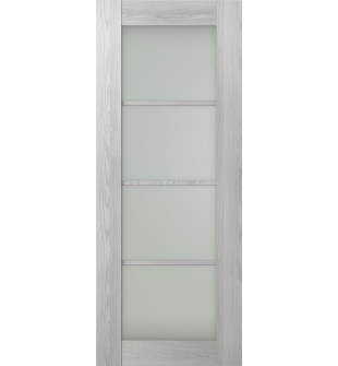 DOOR SLAB AVON 4 LITE VETRO RIBEIRA ASH 30" X 80" X 1 3/4"