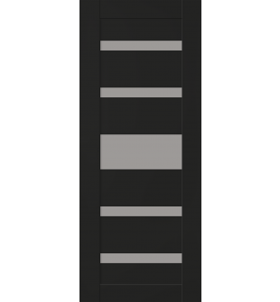 DOOR SLAB GINA VETRO BLACK MATTE 24" X 84" X 1 3/4" FROSTED GLASS