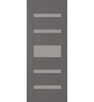 DOOR SLAB GINA VETRO GRAY MATTE 36" X 84" X 1 3/4" FROSTED GLASS