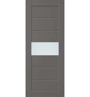 DOOR SLAB EDNA VETRO GRAY MATTE 36" X 84" X 1 3/4" FROSTED GLASS