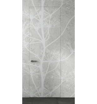 RTA DOOR SLAB EXAMPLE FOR WALLPAPERING WITH TREE BRANCH DESIGN 32" X 92 1/2" X 1 3/4"