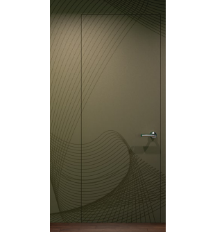 RTA DOOR SLAB EXAMPLE FOR WALLPAPERING WITH FLORAL DESIGN 36" X 92 1/2" X 1 3/4"