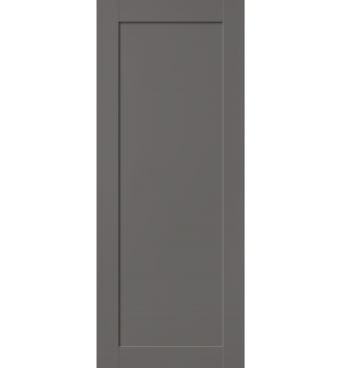 DOOR SLAB SHAKER 1 PANEL GRAY MATTE 28" X 92 1/2" X 1 3/4"