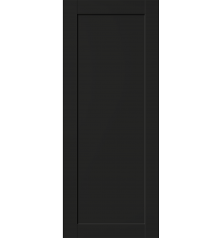DOOR SLAB SHAKER 1 PANEL BLACK MATTE 28" X 92 1/2" X 1 3/4"
