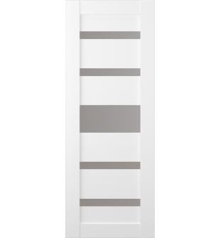 DOOR SLAB GINA VETRO BIANCO NOBLE 32" X 84" X 1 9/16" FROSTED GLASS