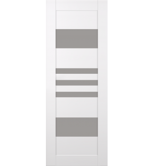 DOOR SLAB LETI VETRO SNOW WHITE 18" X 96" X 1 3/4" FROSTED GLASS