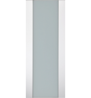 DOOR SLAB SMART PRO H3G VETRO POLAR WHITE 24" X 96" X 1 3/4" TEMPERED FROSTED GLASS