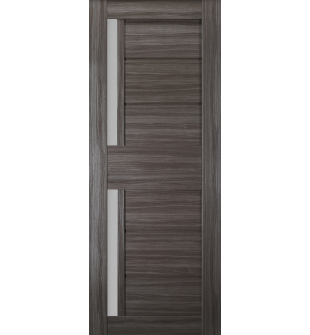 DOOR SLAB ESTA VETRO GRAY OAK 30" X 80" X 1 9/16" FROSTED GLASS