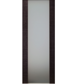 DOOR SLAB AVANTI 207 VETRO BLACK APRICOT 24" X 84" X 1 3/4" TEMPERED FROSTED GLASS