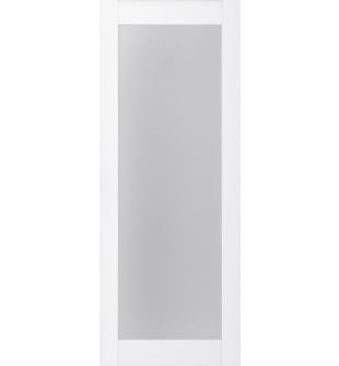 DOOR SLAB PALLADIO 207 VETRO BIANCO NOBLE 28" X 84" X 1 9/16" TEMPERED FROSTED GLASS