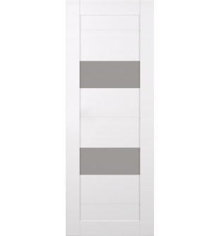 DOOR SLAB VITA VETRO SNOW WHITE 24" X 96" X 1 3/4" FROSTED GLASS