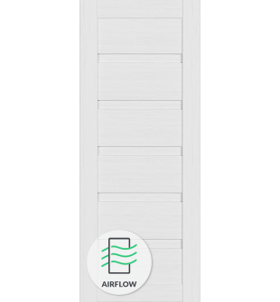 DOOR SLAB LOUVER BIANCO NOBLE 36" X 96" X 1 3/4"