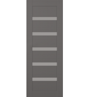 RTA DOOR SLAB LEORA GRAY MATTE 32" X 84" X 1 3/4" FROSTED GLASS