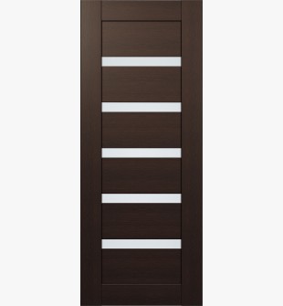 DOOR SLAB LEORA VETRO VERALINGA OAK 18" X 96" X 1 3/4" FROSTED GLASS