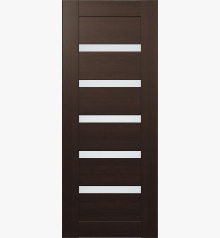 DOOR SLAB LEORA VETRO VERALINGA OAK 30" X 92 1/2" X 1 3/4" FROSTED GLASS