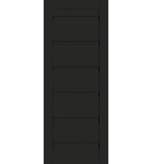 DOOR SLAB LOUVER BLACK MATTE 36" X 80" X 1 3/4"