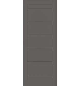 DOOR SLAB LOUVER GRAY MATTE 36" X 80" X 1 3/4"