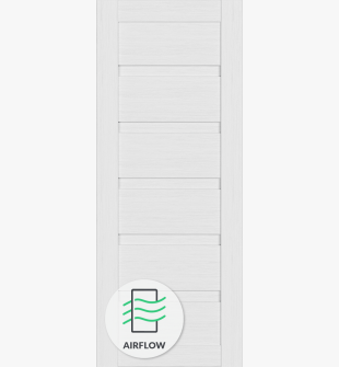 DOOR SLAB LOUVER BIANCO NOBLE 28" X 92 1/2" X 1 9/16"