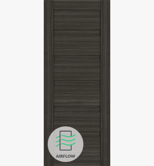 DOOR SLAB LOUVER GRAY OAK 30" X 80" X 1 9/16"