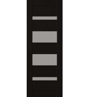 DOOR SLAB MIRELLA VETRO BLACK MATTE 36" X 96" X 1 3/4" FROSTED GLASS