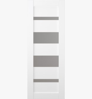 DOOR SLAB MIRELLA VETRO BIANCO NOBLE 24" X 96" X 1 9/16" FROSTED GLASS