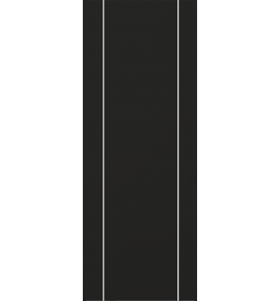 DOOR SLAB OPTIMA 2U BLACK MATTE 36" X 80" X 1 3/4" SOLID CORE