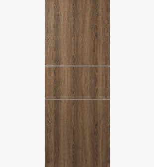 DOOR SLAB OPTIMA 2H PECAN NUTWOOD 28" X 92 1/2" X 1 3/4" SOLID CORE
